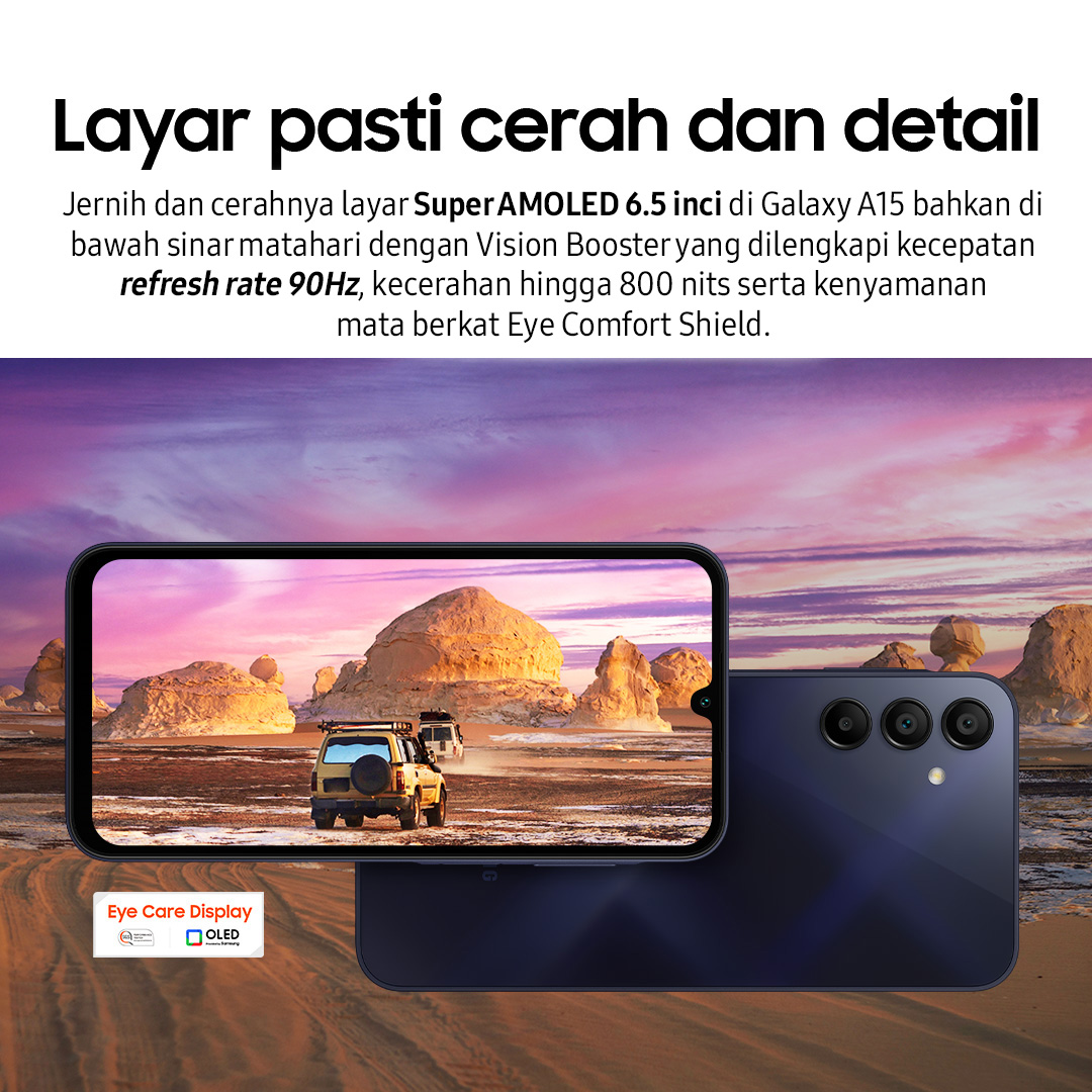 Samsung Galaxy A15 LTE - Efek Suara Dolby Atmos dan Fitur NFC