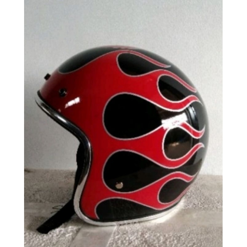 helm bogo cargloss ori cakil custom fullface hitam doff hbc