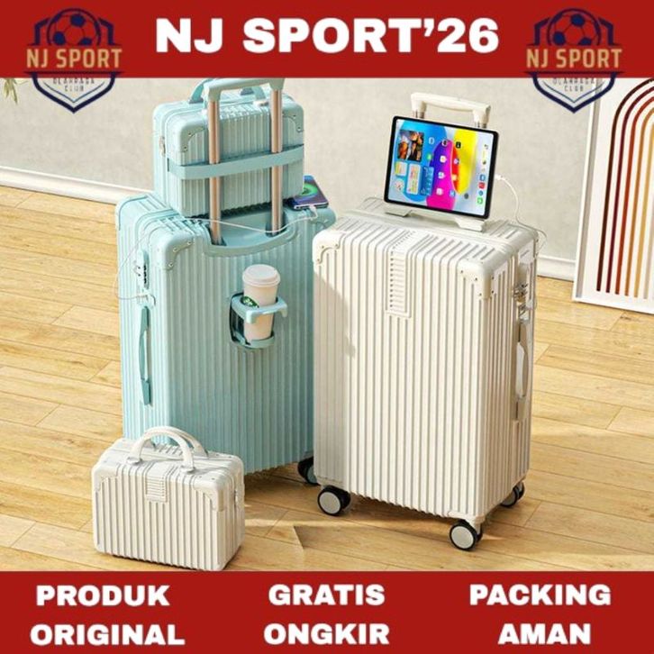 Koper Elizabeth Mini Koper mini wanita 18 inch koper kabin USB charger Kapasitas besar koper ...