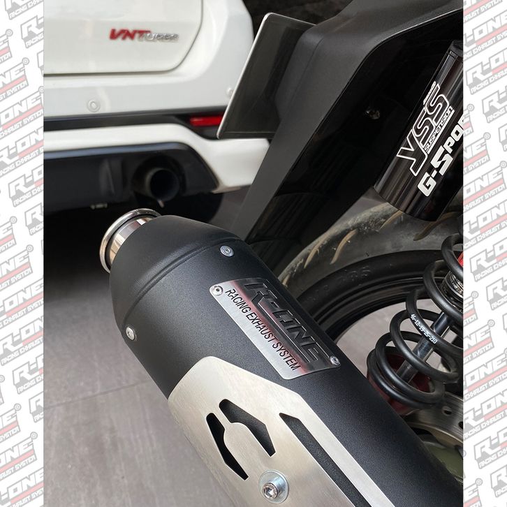 Kenalpot R One Knalpot R One Racing Muffler V2 STD Full Package untuk Honda Series