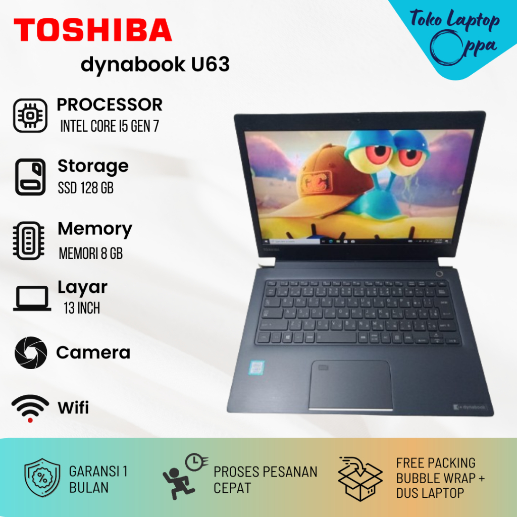 LAPTOP TOSHIBA DYNABOOK U63 CORE i5 SECOND MULUS