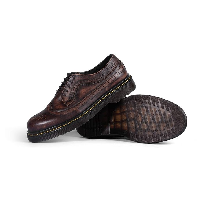Docmart Wingtip Sepatu Pria Wingtip Docmart Burgundy Kulit Asli Athar Savannah