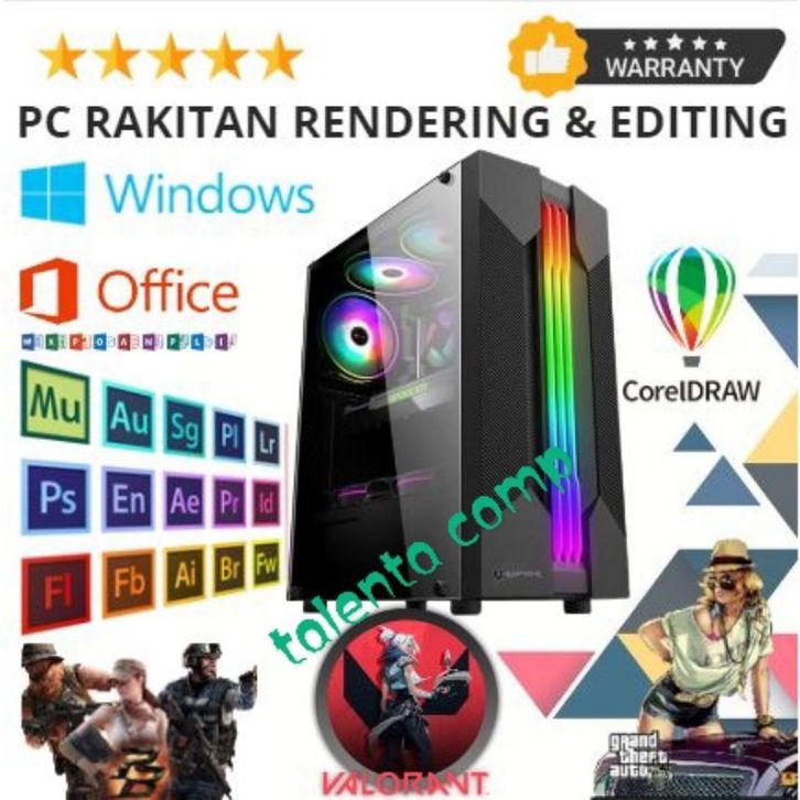 Paket PC Gaming Intel I5 16GB SSD 120GB GTX 750