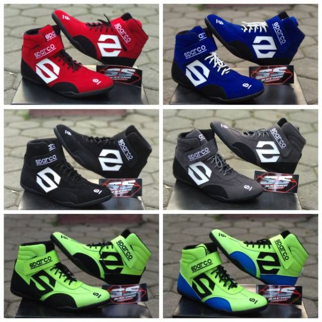 Sepatu Pria Style Racing Sepatu balap drag bike race touring cornering gokart drift hitam abu ...