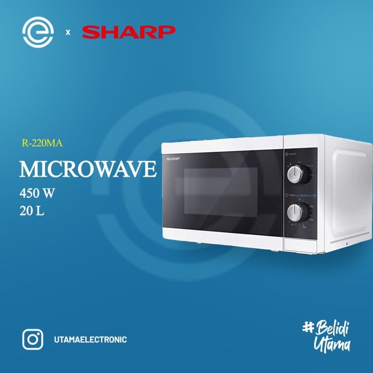 Microwave Sharp R220 SHARP OVEN MICROWAVE R220MA / R-220MA / R220 MA / R 220 ( 450 WATT 20 L ...