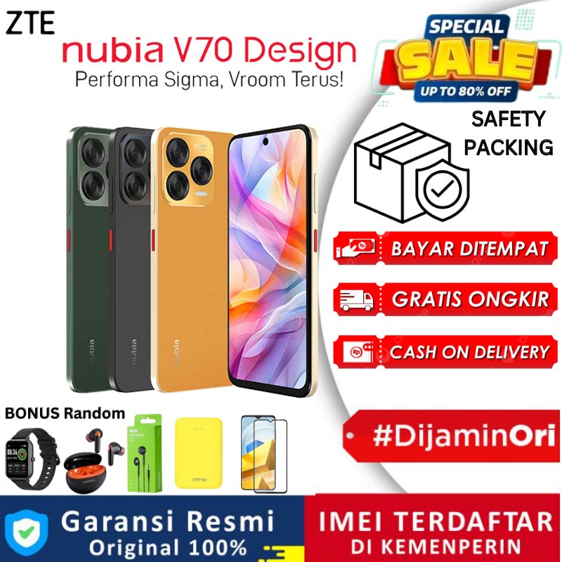 nubia V70 Design 128GB/16GB グローバル版 オリジナルNubia v70