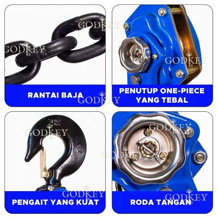 JAPAN Lever Block Lifting Hoist 3 ton x 3 meter Kotrek Rantai Angkat ...
