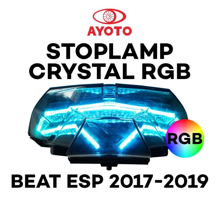 Stoplamp Beat Deluxe Crystal RGB Full Set Running Motor Vario Beat Fi ...