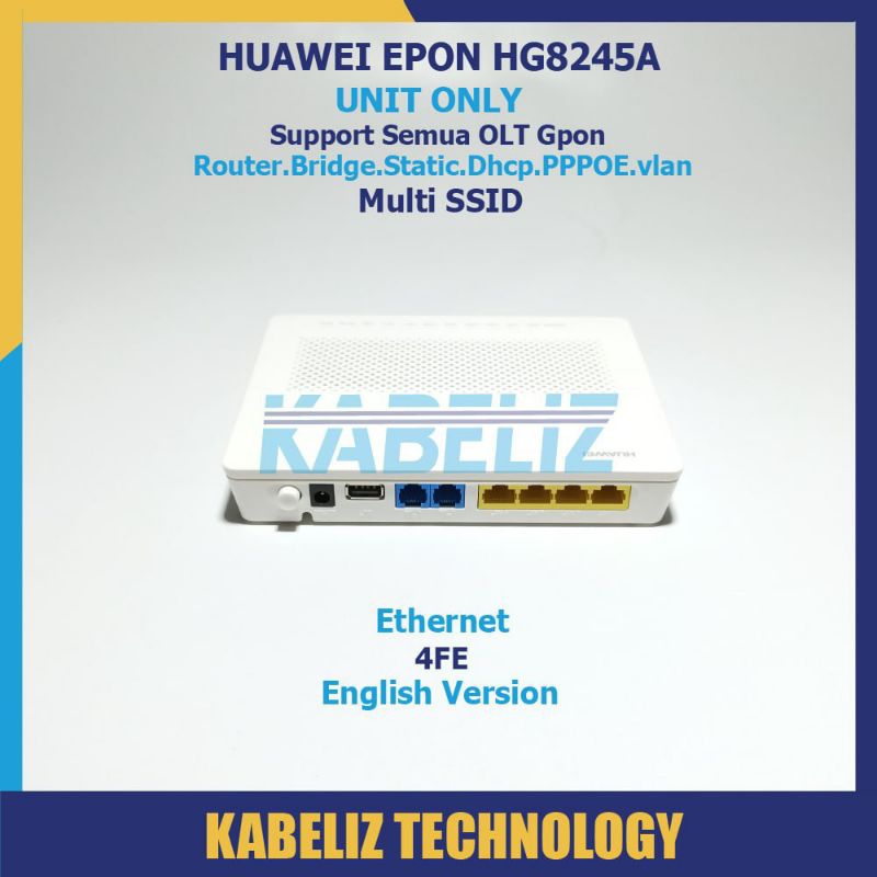 ONU XPON GPON EPON HUAWEI NON WIFI MODEM ONT ROUTER ACCESS POINT RT RW ...