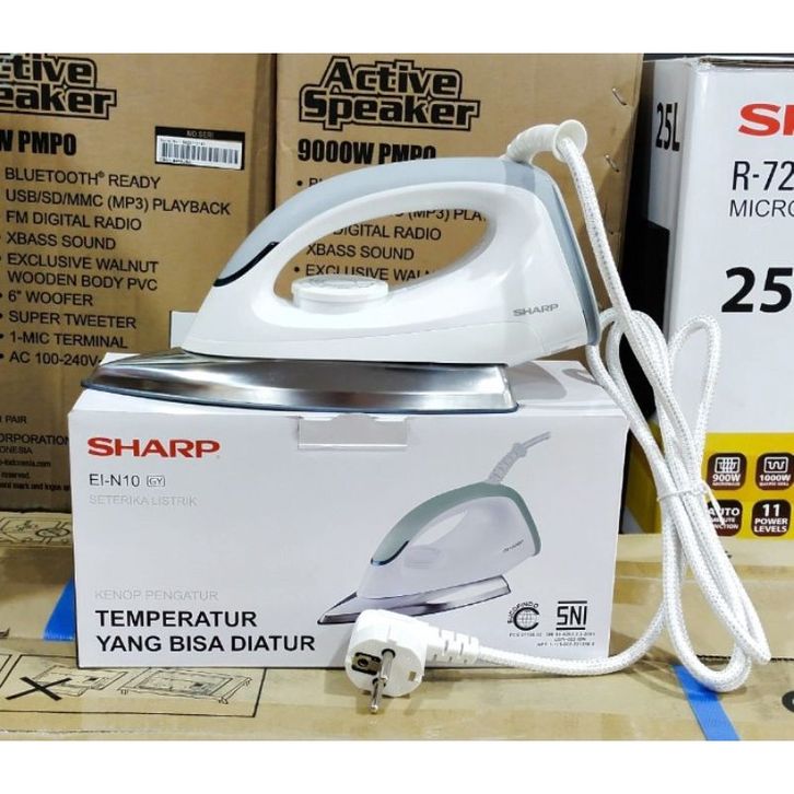 Sharp Iron Box Sharp Setrika Gosokan / Dry Iron Anti Lengket EIN 10 / EI N05- GARANSI ...