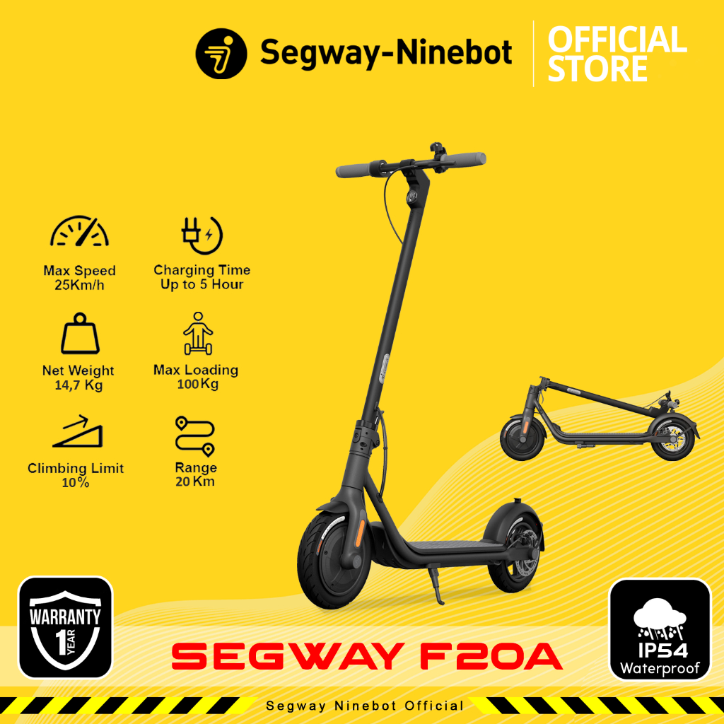 【充電器付】Segway-Ninebot F20A 電動キックボード セグウェイ セグウェイ ナインボット 電動キックボード F20A (美品、訳あり