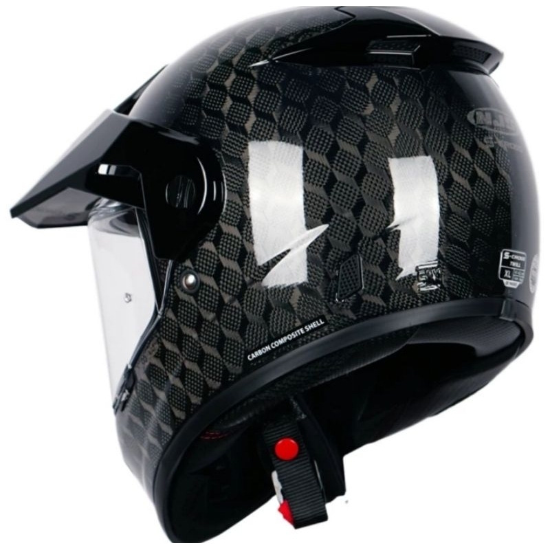 Helm Njs S Cross Carbon Original Produk Sni