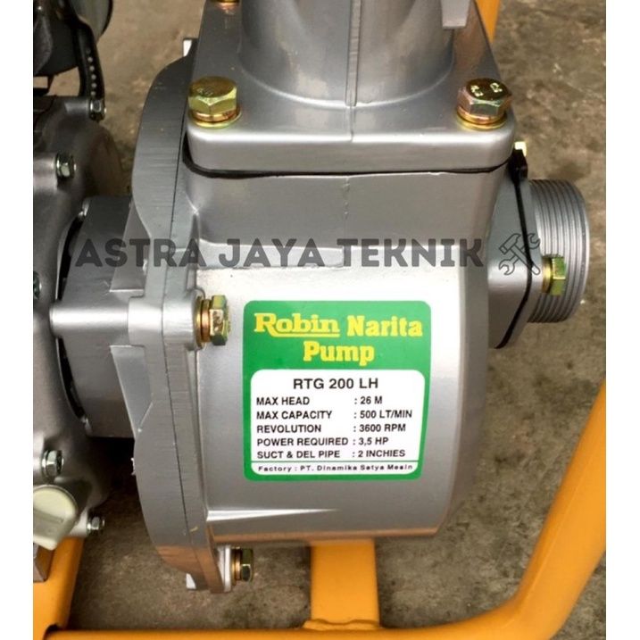 Robing Pump ROBIN Mesin Pompa Air Irigrasi Alkon 2 Inch 3.5 HP / EY15 Narita RTG ...
