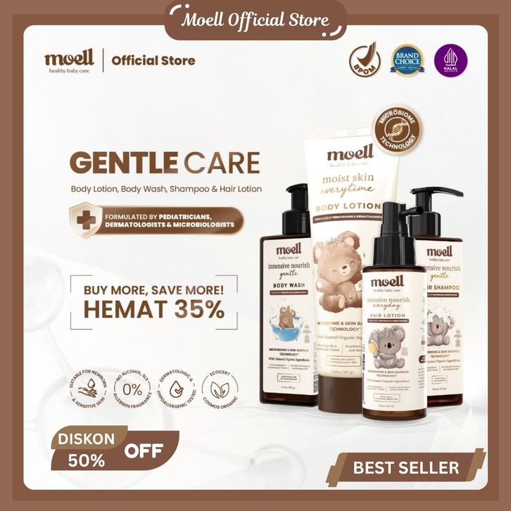 [Mall] Moell Official Store Moell Gentle Care Body Wash 185gr & Body ...