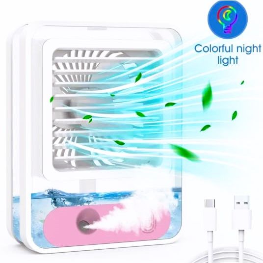 Mini Ac Kipas kabut bukan Portable / Humidifer AC Kipas angin mini