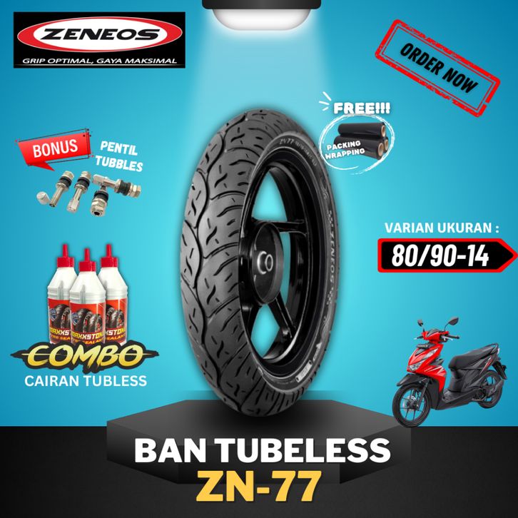 ban motor BAN ZENEOS ZN77 RING 14 RING 17 / BAN TUBELESS ZENEOS ZN77 ...