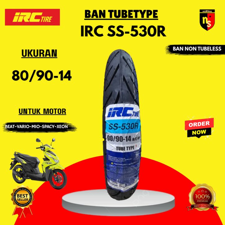 [Star] ban motor ring 14 IRC NR73 80/90 90/90 Ring 14 Tubetype untuk ...