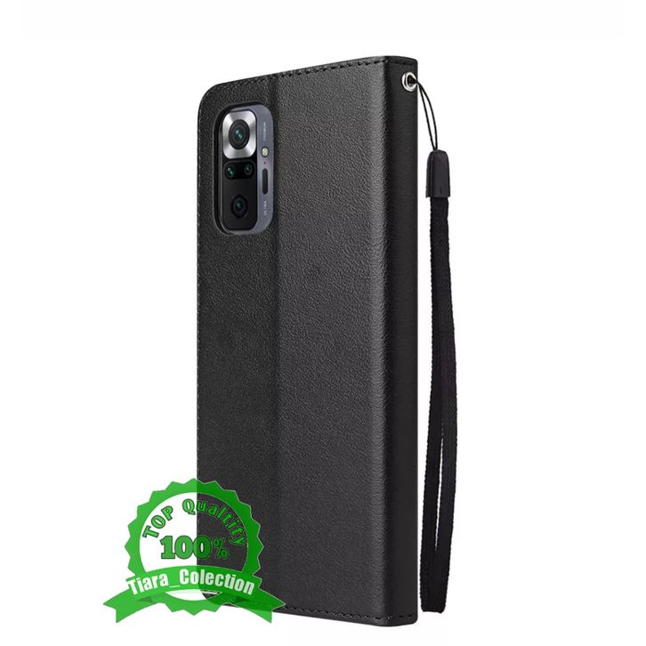 Case For Xiaomi Redmi Note 10 Pro/Note 10 Pro Max Phone Case Premium Retro Leather Magnetic Card Wallet Holder Case Shockproof TPU Inner Flip Stand Cover