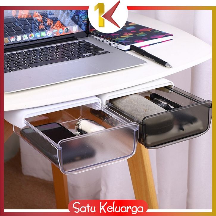 SK-C717 Laci Tempel Bawah Meja Storage Box Laci Tambahan / Tempat Kotak ...