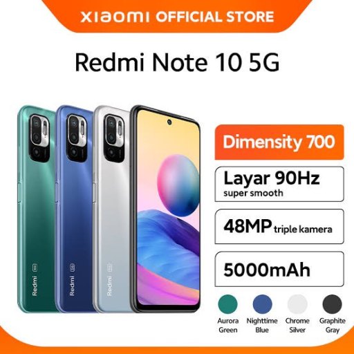 [PROMO] Xiaomi Redmi Note 10 5G Ram 4/128GB & 6/128GB Garansi Resmi Tam ...