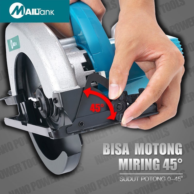 MESIN CIRCULAR SAW MAILTANK Mesin Potong Kayu SH 209 Circular Saw Circle Mailtank Circular Saw Mesin Potong 7 Inch Term