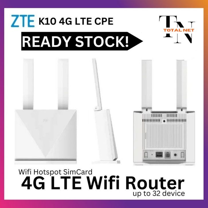 ZTE K10 4G LTE Modem Router SIM CARD UNLOCK SEMUA OPERATOR