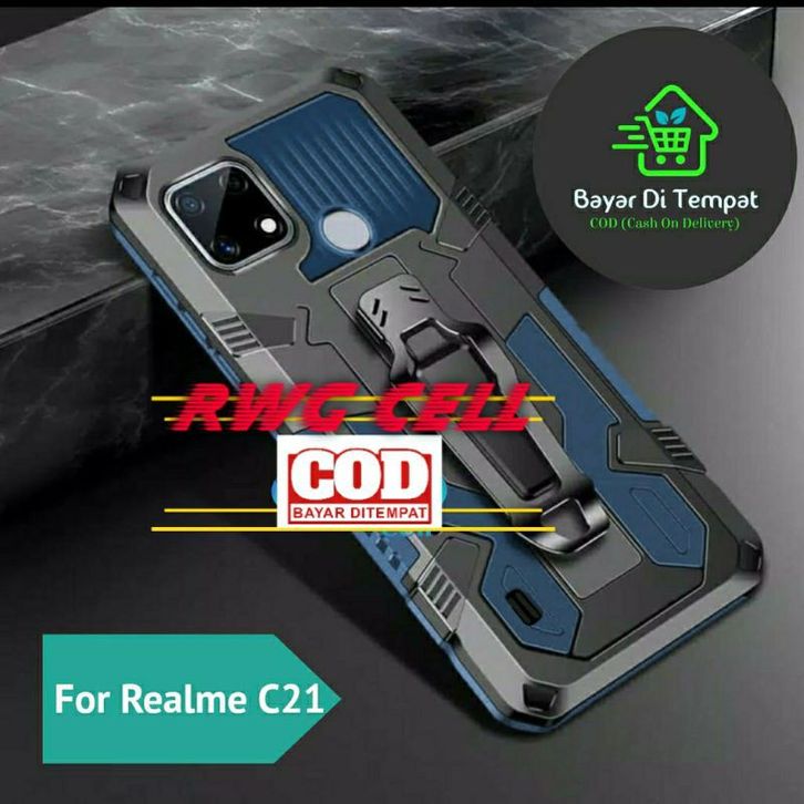 REALME C21 C11 C12 C15 C21Y NEW HARD CASE BELT CLIP ROBOT PHANTOM ...