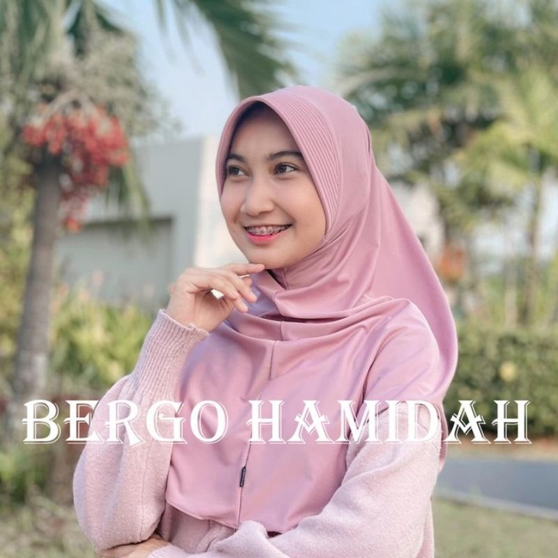 hijab bergo hamidah jersey