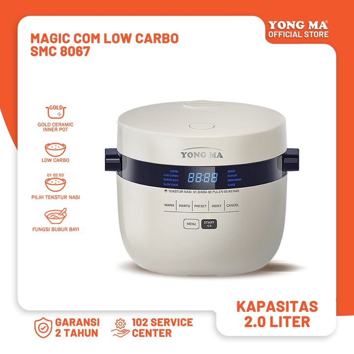 Magic 2 Liter YONG MA RICE COOKER DIGITAL SMC 8067 2 LITER MAGIC COM MAGICOM MEJIKOM ...