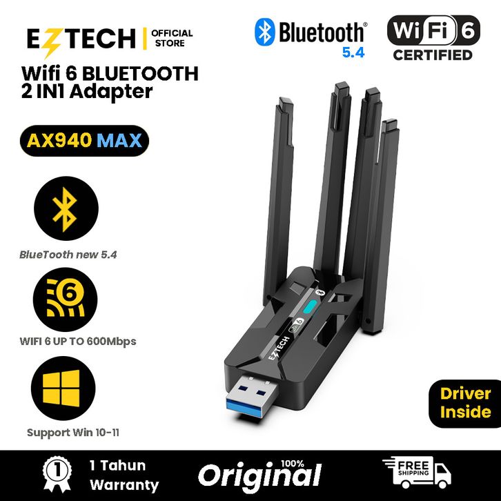 EZTECH Mall AX900/PRO/MAX Wi-Fi 6 600 Mbps 2.4/5GHz Dual Band ...