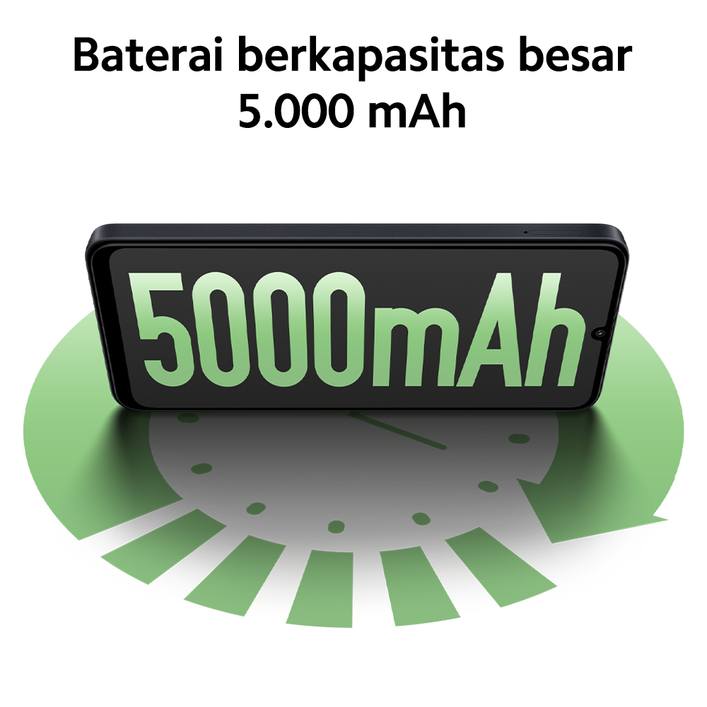 Xiaomi Redmi 13C - Penyimpanan Besar dan Kapasitas Baterai 5.000 mAh