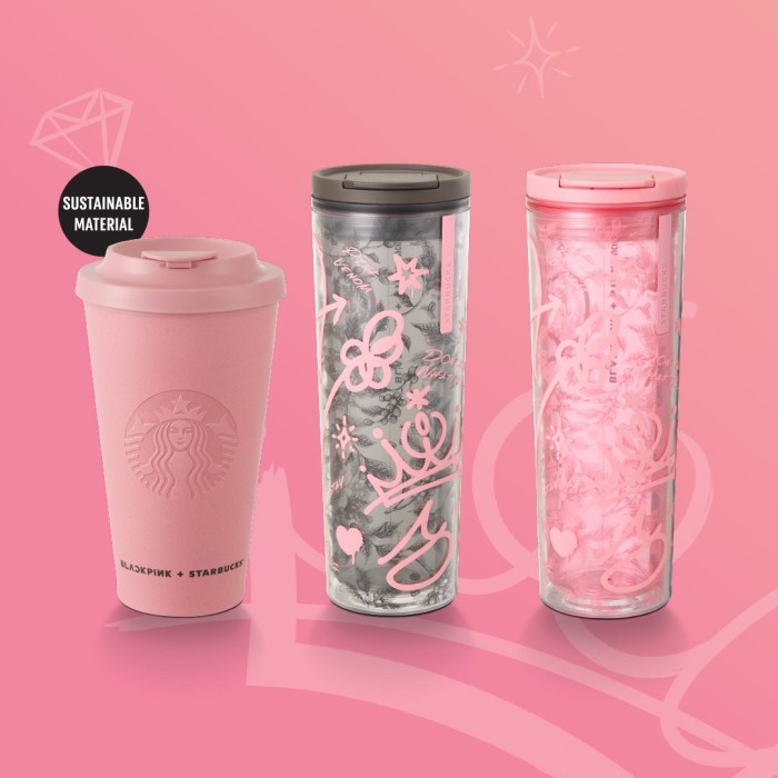 BLACKPINK X STARBUCKS ORIGINAL tumbler rhinestone jisoo lisa