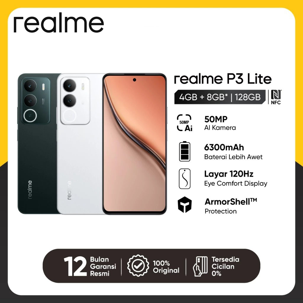 realme P3 Lite 本体 8GB/256GB グリーン P3 realme Lite Cloud White
