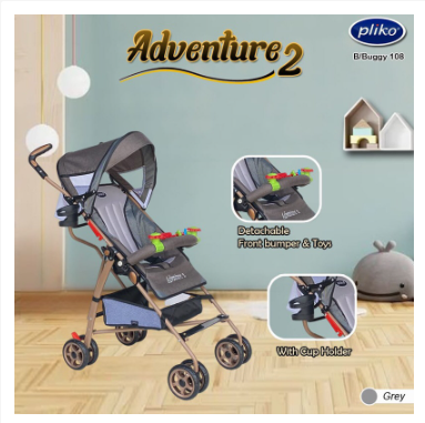 Stroller Bayi PLIKO Adventure 2 BARU STROLLER PLIKO TECHNO 107 Pliko Adventure 108 Kereta Kereta Dorong Bayi