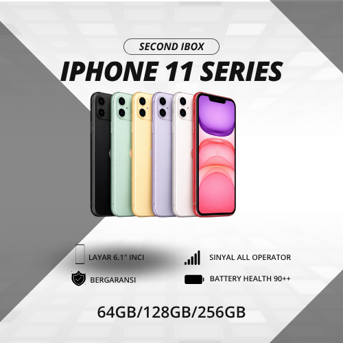 [Star] HP IPHONE 11 SECOND ORIGINAL IBOX 64GB 128GB 256GB FULLSET MULUS ...