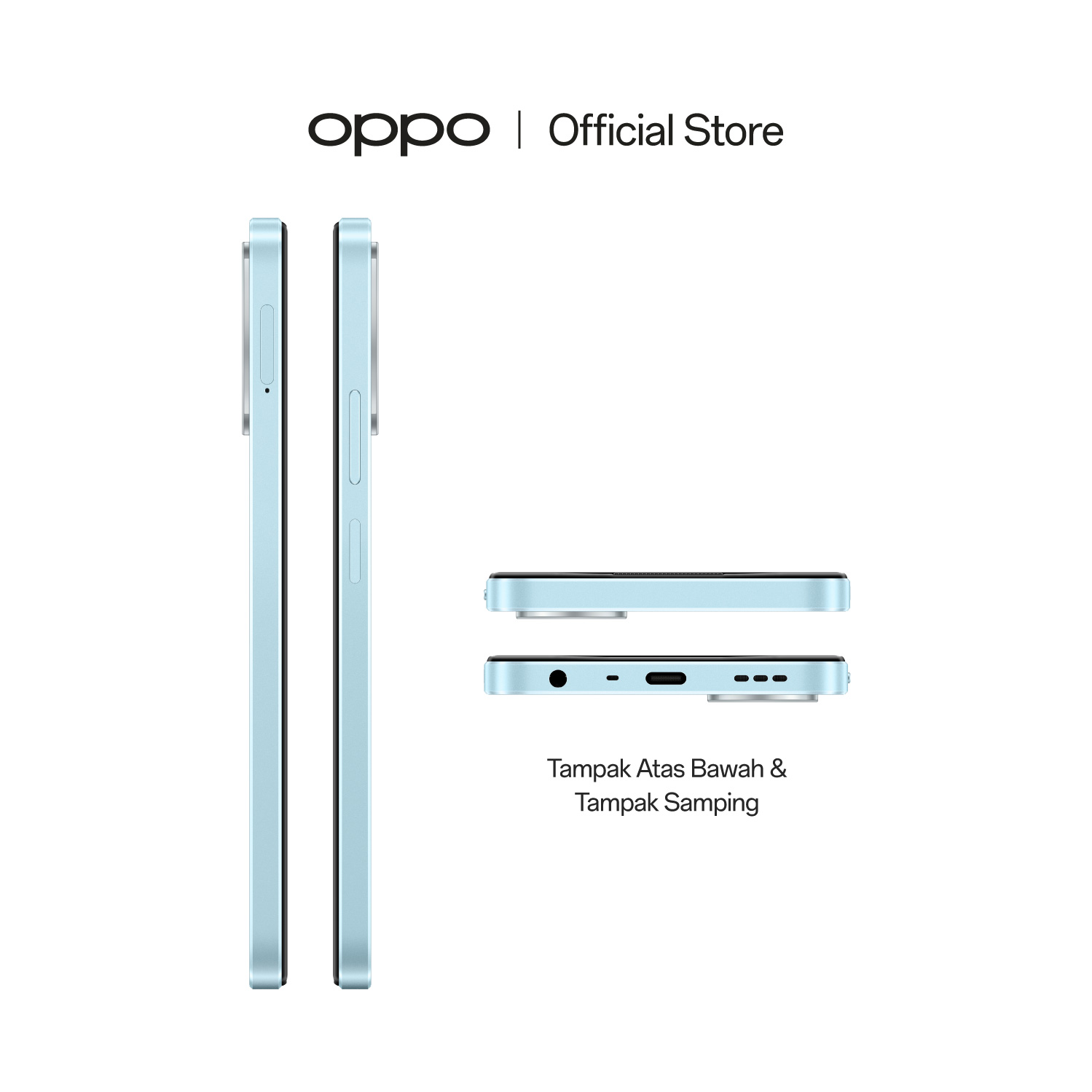 OPPO A18 - RAM 4GB dan ROM 128GB