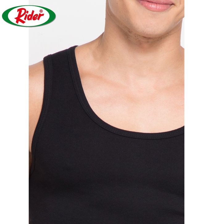 Rider Lifestyle Singlet Man R224BWH Hitam Pcs 1 in 1