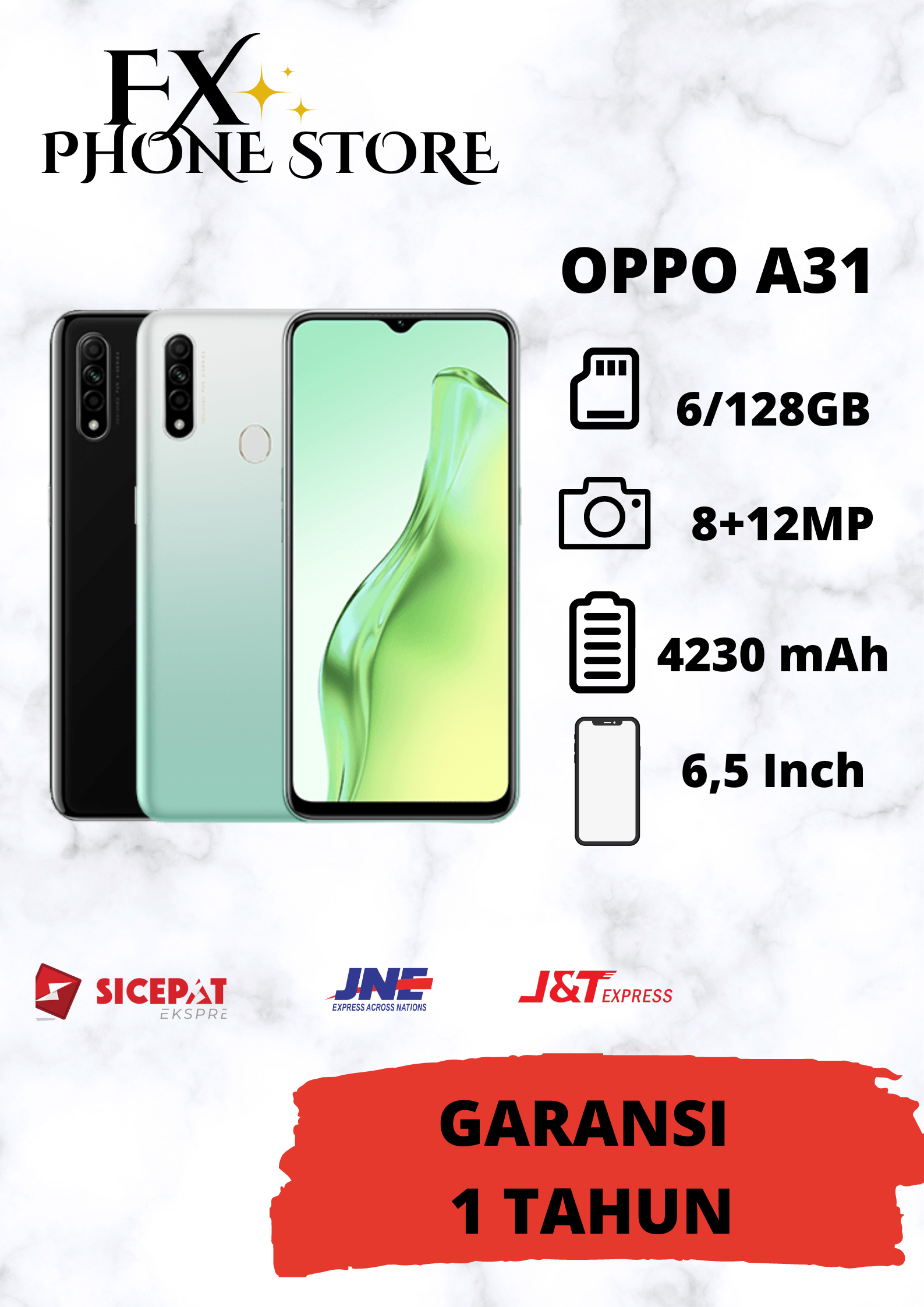 OPPO A31 - Baterai Li-Po 4230 mAh