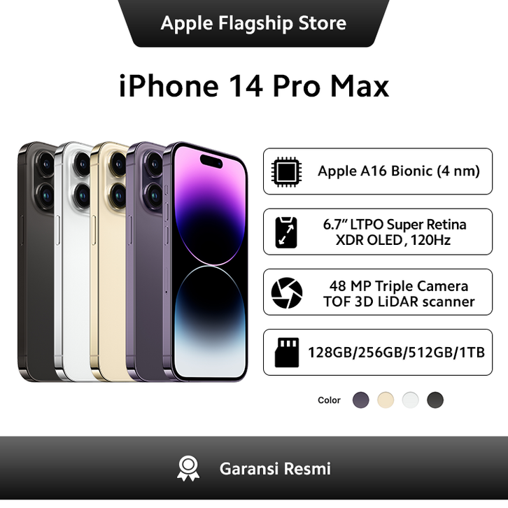 Apple iPhone 14 Pro Max 128GB/256GB Black Purple Apple iPhone 14 Pro Max 128GB/256GB Black Purple