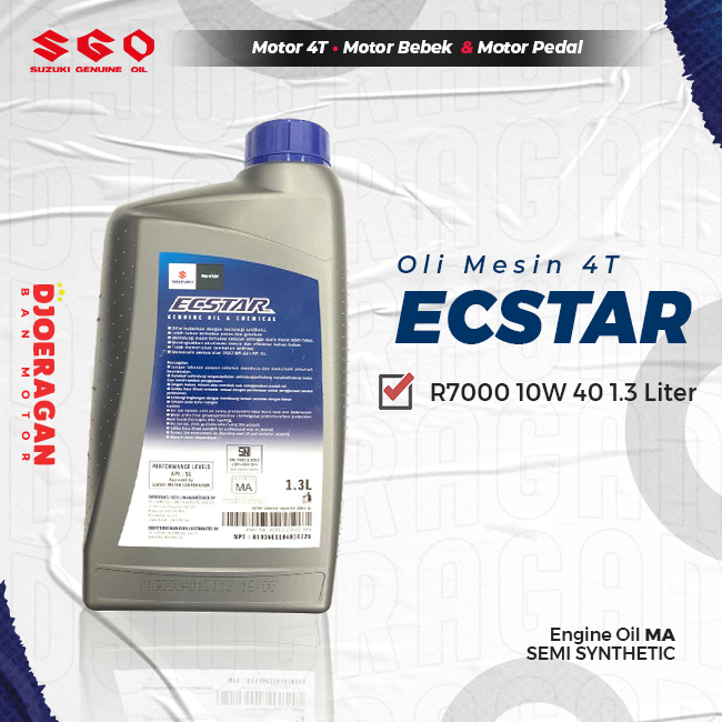 Oli R5000 Oli Mesin Suzuki SGO Ecstar 4T R7000 R5000 10W40 20W50 0.8 liter 1 ...